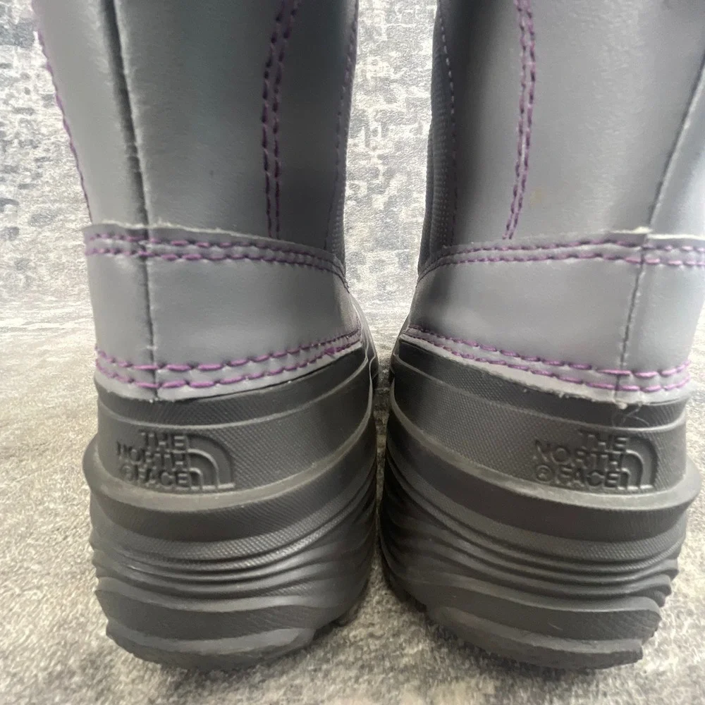 The North Face Womens 2 Snow Boots Waterproof Gray Purple Winter Boots
